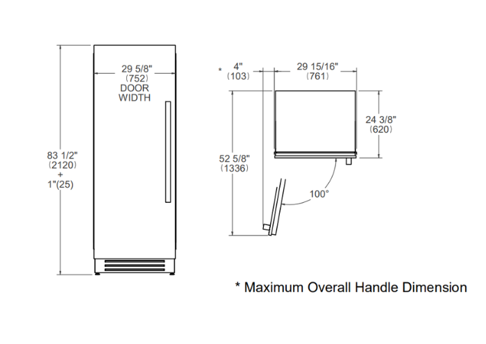 75 cm Built-in Freezer Column | Bertazzoni